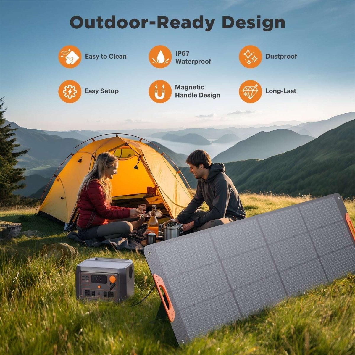 200W FoldGo Pro Portable Solar Panel 10BB - zoupw