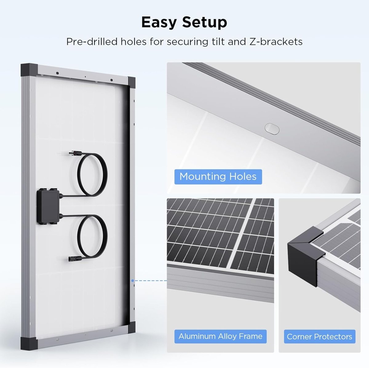 50W solar panel 16BB N - Type - zoupw
