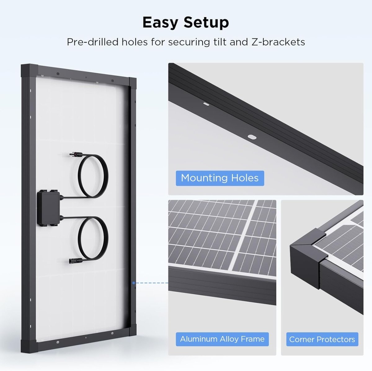 50W solar panel 16BB N - Type - zoupw
