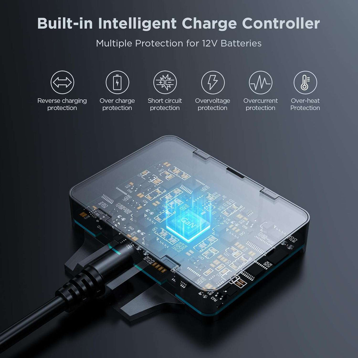 30W Intelligent Solar Battery Trickle Maintainer - zoupw
