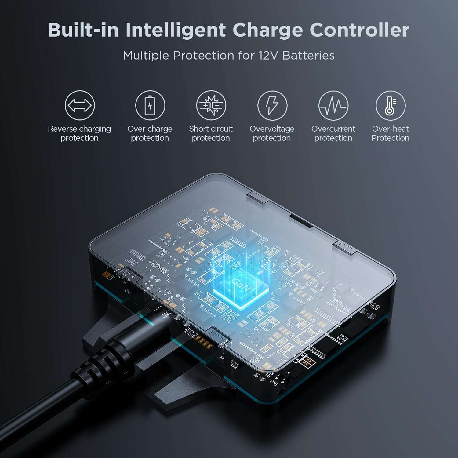 30W Intelligent Solar Battery Trickle Maintainer - zoupw