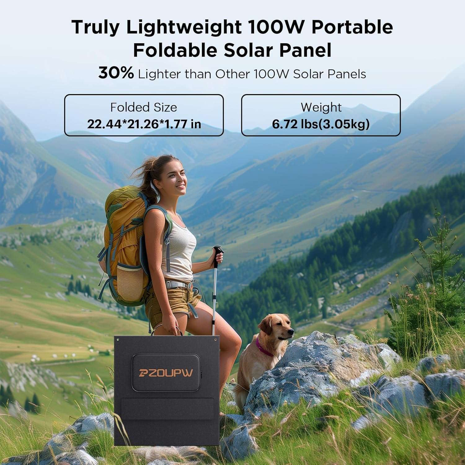 Super Safe Solar Panel 100W - zoupw