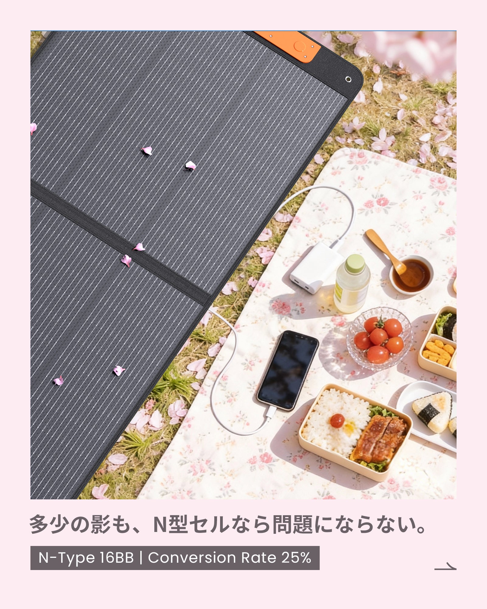 ZOUPW 110W 折りたたみ式ソーラーパネル | N型 16BB – zoupw