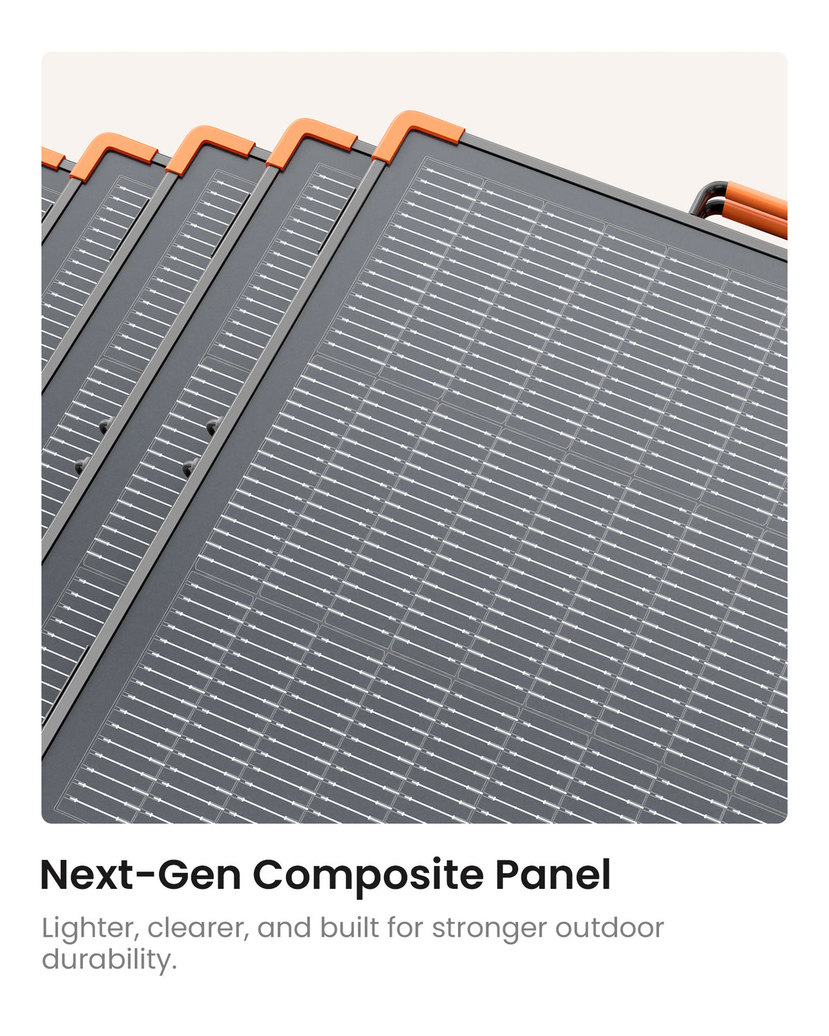 Close-up view of ZOUPW next-gen composite solar panel texture.