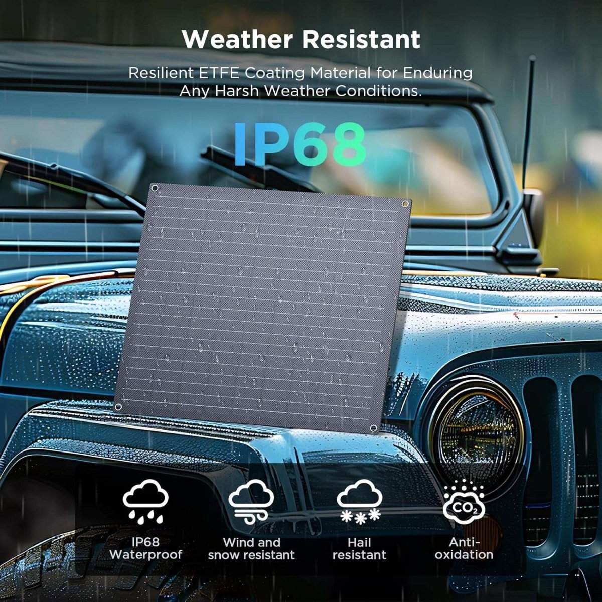 Solar Powered Battery Chargers 30W Intelligent Solar Battery Maintainer - zoupw