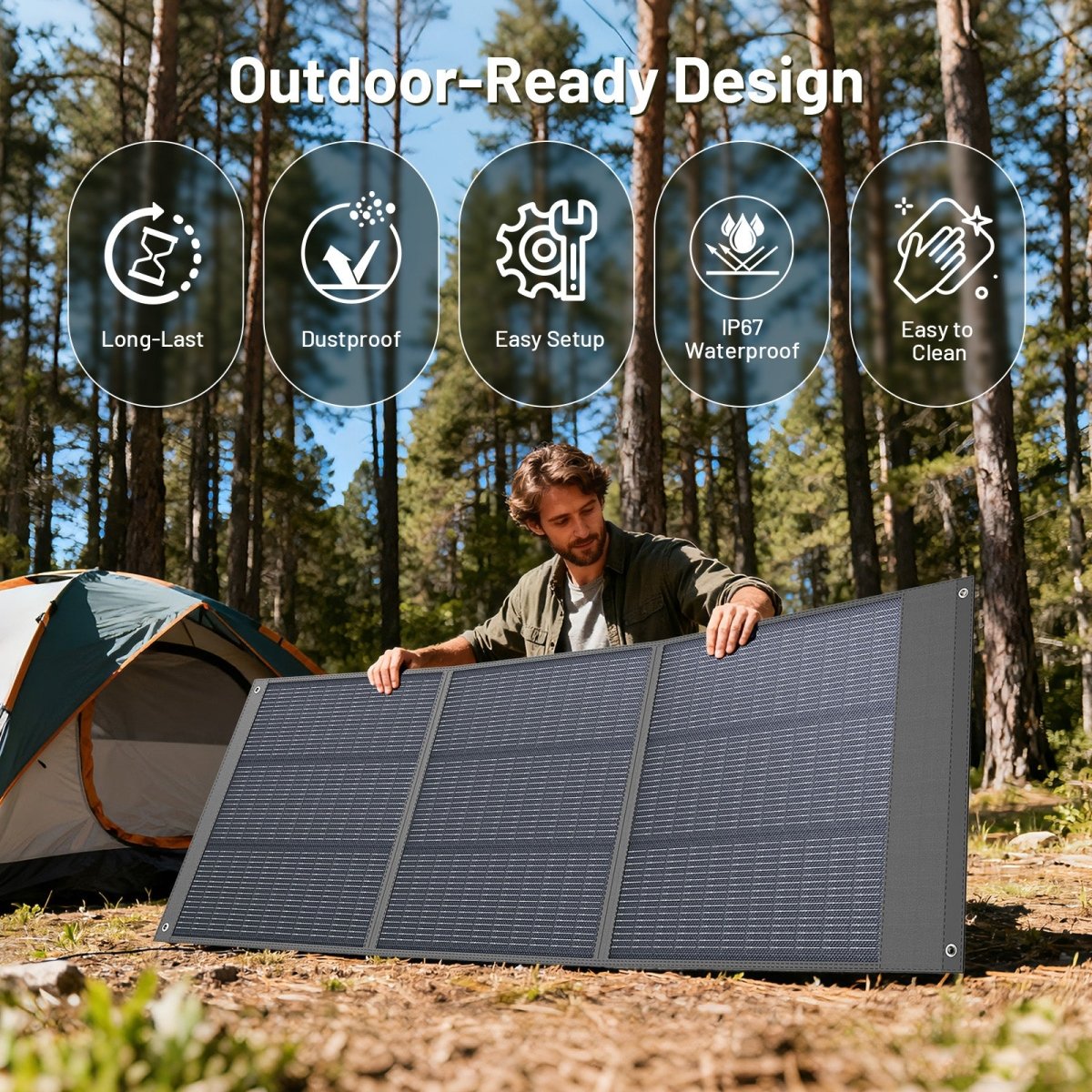 ZOUPW 160W N - Type 16BB Lightweight Solar Panel - zoupw