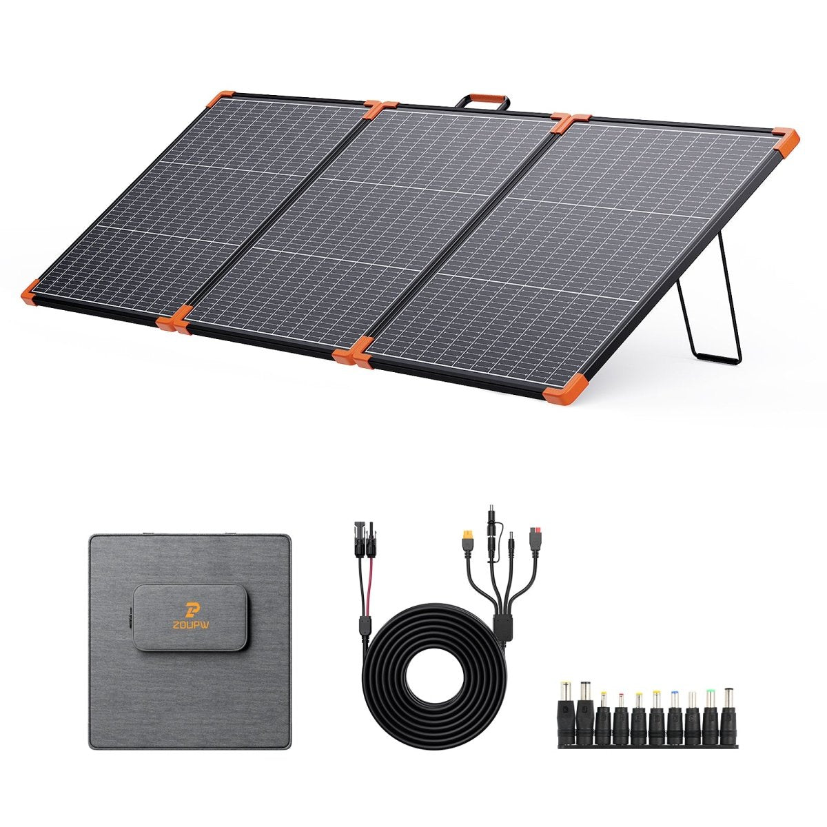 ZOUPW 180W Tri - Fold Bifacial Solar Panel - zoupw